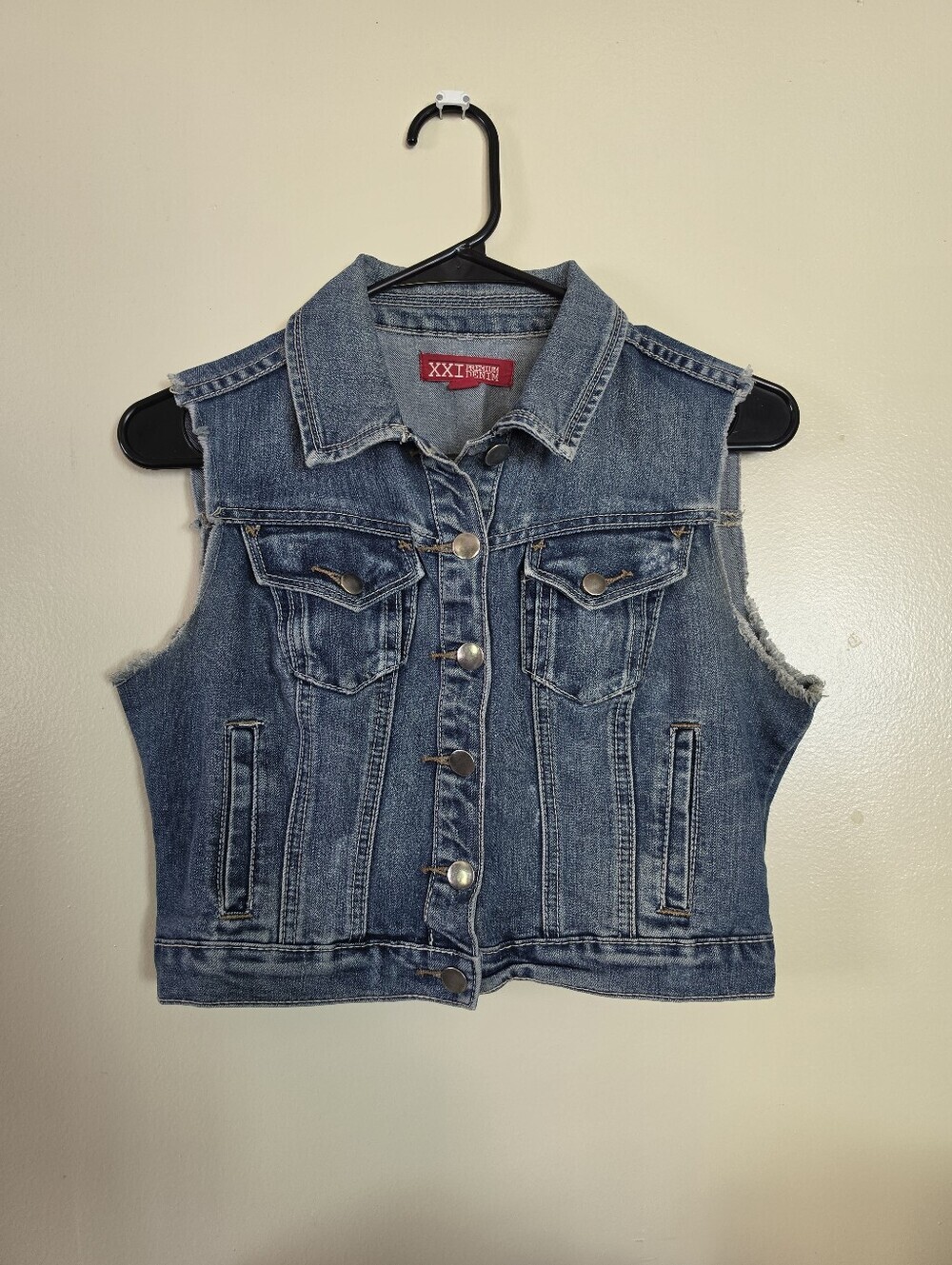 XXI Premium Denim Blue Vest Size S